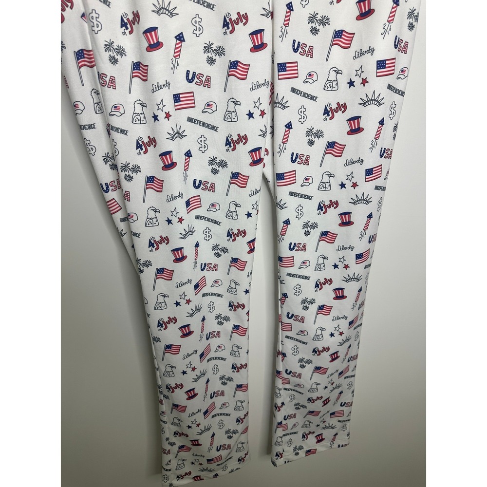 Golf Men's American Flag Stretch Golf Pants Patriotic Trousers 4th of July 33 32 - Picture 4 of 11
